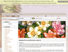 Tablet Screenshot of bottegadelconfetto.com